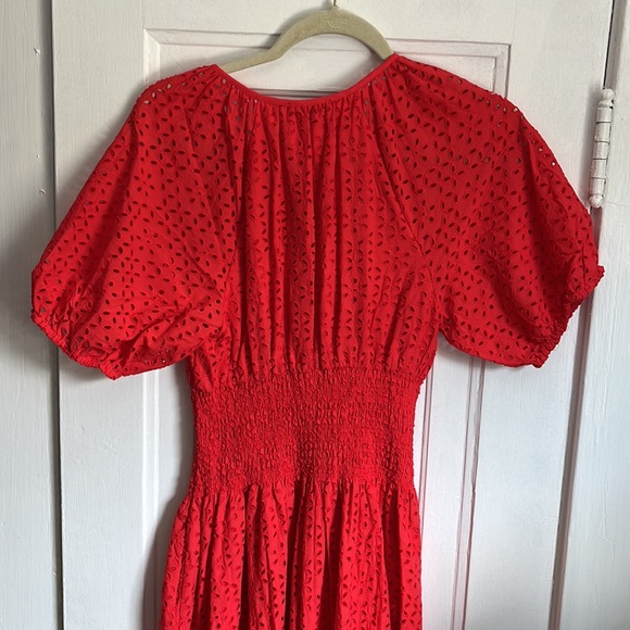 J.Crew Provence Smocked-Waist Midi Dress in Eyelet - Picture 8 of 9